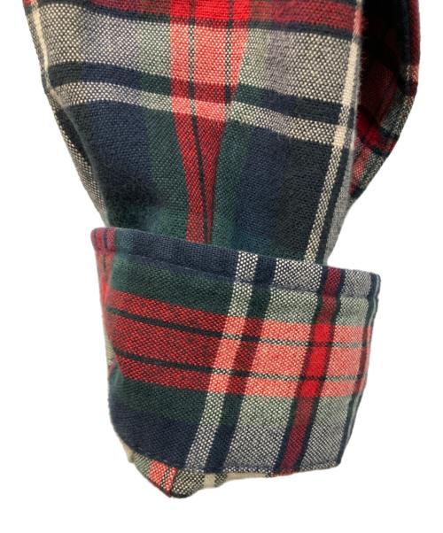 POLO RALPH LAUREN（ポロ・ラルフローレン）POLO RALPH LAUREN (ポロ・ラルフローレン) 90’S 開襟チェックシャツ レッド サイズ:Lの古着・服飾アイテム