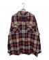POLO RALPH LAUREN（ポロ・ラルフローレン）の古着「90’S 開襟チェックシャツ」｜レッド