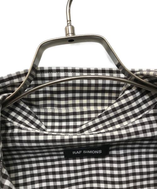 RAF SIMONS（ラフシモンズ）RAF SIMONS (ラフシモンズ) ギンガムチェックシャツ ブラック サイズ:46の古着・服飾アイテム