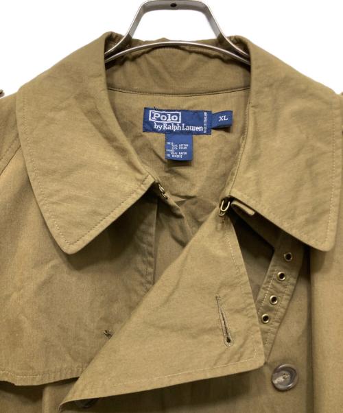 POLO RALPH LAUREN（ポロ・ラルフローレン）POLO RALPH LAUREN (ポロ・ラルフローレン) 90’S 一枚袖トレンチコート カーキ サイズ:ＸＬの古着・服飾アイテム