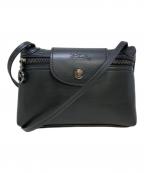 LONGCHAMPロンシャン）の古着「ショルダーバッグ」｜ブラック