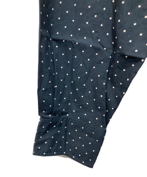 everyone（エブリワン）everyone (エブリワン) dot button-down shirt ネイビー サイズ:Lの古着・服飾アイテム