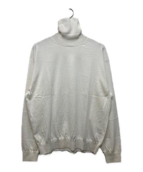 everyone（エブリワン）everyone (エブリワン) タートルネックニット ホワイト サイズ:XLの古着・服飾アイテム