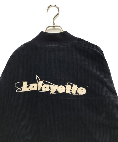 Sauras Being（ソーラス ビーイング）Sauras Being LFYT (エルエフワイティー) CORDUROY VARSITY JACKET（コーデュロイヴァ―シティジャケット）/ コーデュロイスタジャン / LA241003 ネイビー サイズ:XLの古着・服飾アイテム