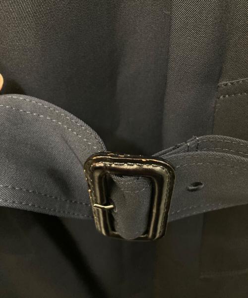 THE RERACS（ザ リラクス）THE RERACS (ザ リラクス) ウールトレンチコート ブラック サイズ:46の古着・服飾アイテム