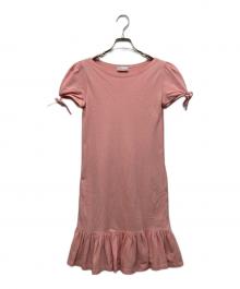 RED VALENTINO（レッドヴァレンティノ）の古着「鹿の子S/Sワンピース」｜ピンク