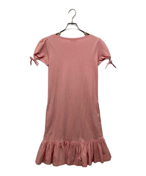 RED VALENTINO（レッドヴァレンティノ）RED VALENTINO (レッドヴァレンティノ) 鹿の子S/Sワンピース ピンク サイズ:XSの古着・服飾アイテム