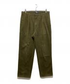 POLO RALPH LAURENポロ・ラルフローレン）の古着「2タックチノパン」｜カーキ