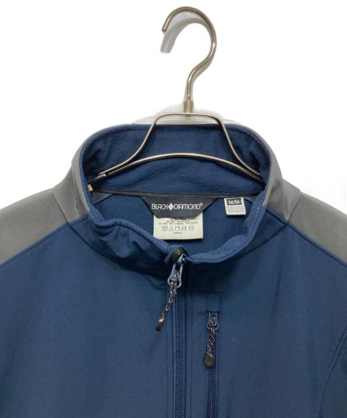 BLACK DIAMOND（ブラックダイヤモンド）BLACK DIAMOND (ブラックダイヤモンド) ソフトシェルジャケット ネイビー サイズ:Mの古着・服飾アイテム