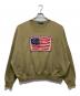 POLO RALPH LAUREN（ポロ・ラルフローレン）の古着「星条旗スウェット」｜ブラウン