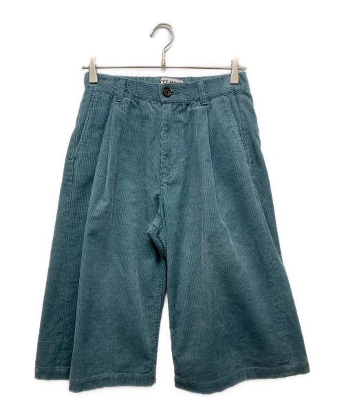TTT MSW（ティー モダンストリートウェア）TTT MSW (ティー モダンストリートウェア) Corduroy half pants グリーン サイズ:Sの古着・服飾アイテム
