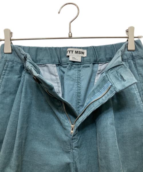 TTT MSW（ティー モダンストリートウェア）TTT MSW (ティー モダンストリートウェア) Corduroy half pants グリーン サイズ:Sの古着・服飾アイテム
