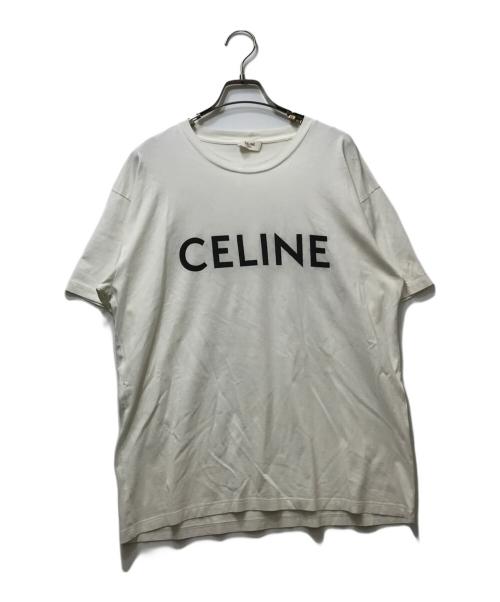 CELINE（セリーヌ）CELINE (セリーヌ) ロゴTシャツ ホワイト サイズ:Sの古着・服飾アイテム