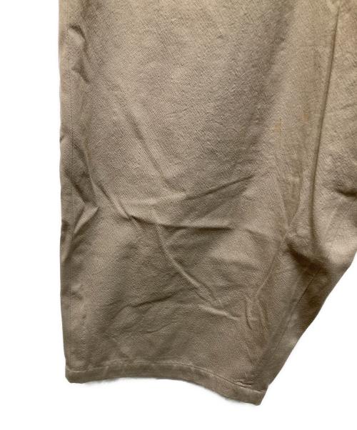 YANTOR（ヤントル）YANTOR (ヤントル) Wool 2-tuck Pants ベージュ サイズ:Mの古着・服飾アイテム