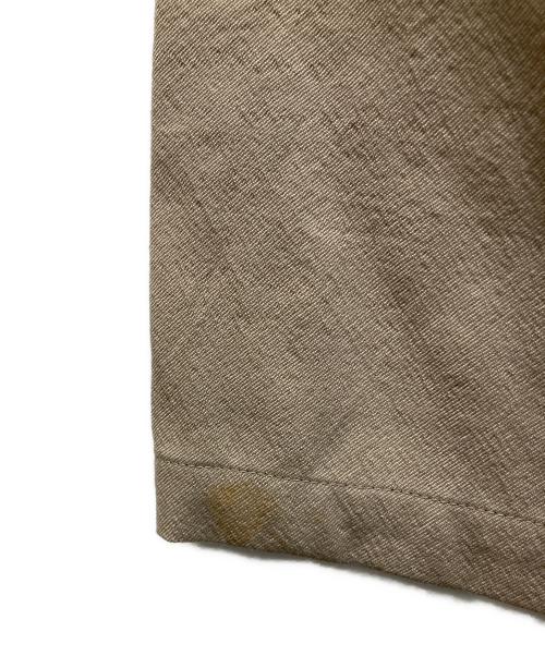 YANTOR（ヤントル）YANTOR (ヤントル) Wool 2-tuck Pants ベージュ サイズ:Mの古着・服飾アイテム
