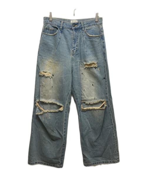 CAMPHOR WOOD（カンファーウッド）CAMPHOR WOOD (カンファーウッド) ダメージバギーデニム インディゴ サイズ:Mの古着・服飾アイテム