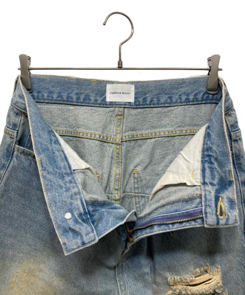 CAMPHOR WOOD（カンファーウッド）CAMPHOR WOOD (カンファーウッド) ダメージバギーデニム インディゴ サイズ:Mの古着・服飾アイテム