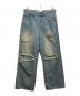 CAMPHOR WOOD（カンファーウッド）の古着「ダメージバギーデニム」｜インディゴ