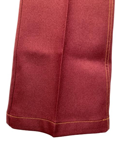 DAIRIKU（ダイリク）DAIRIKU (ダイリク) FLASHER PRESSED PANTS レッド サイズ:27の古着・服飾アイテム