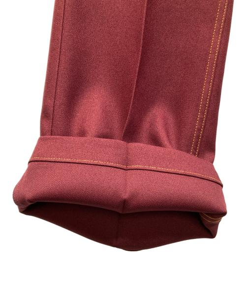 DAIRIKU（ダイリク）DAIRIKU (ダイリク) FLASHER PRESSED PANTS レッド サイズ:27の古着・服飾アイテム