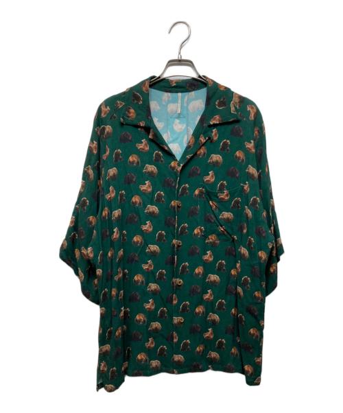m's braque（エムズブラック）M'S BRAQUE (エムズブラック) アロハシャツ グリーン サイズ:38の古着・服飾アイテム