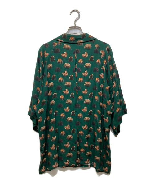 m's braque（エムズブラック）M'S BRAQUE (エムズブラック) アロハシャツ グリーン サイズ:38の古着・服飾アイテム