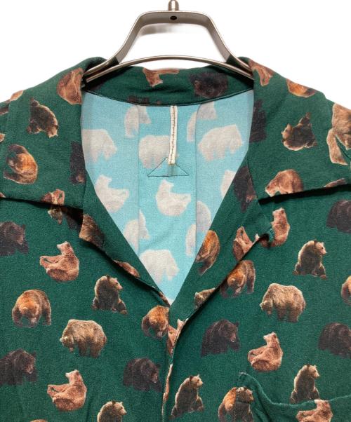m's braque（エムズブラック）M'S BRAQUE (エムズブラック) アロハシャツ グリーン サイズ:38の古着・服飾アイテム