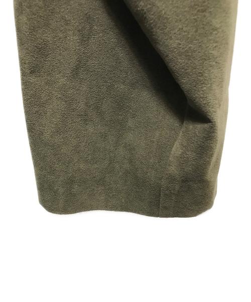 Edwina Horl（エドウィナ ホール）Edwina Horl (エドウィナ ホール) NO COLLAR LONG COAT ノーカラーロングコート カーキ サイズ:Mの古着・服飾アイテム