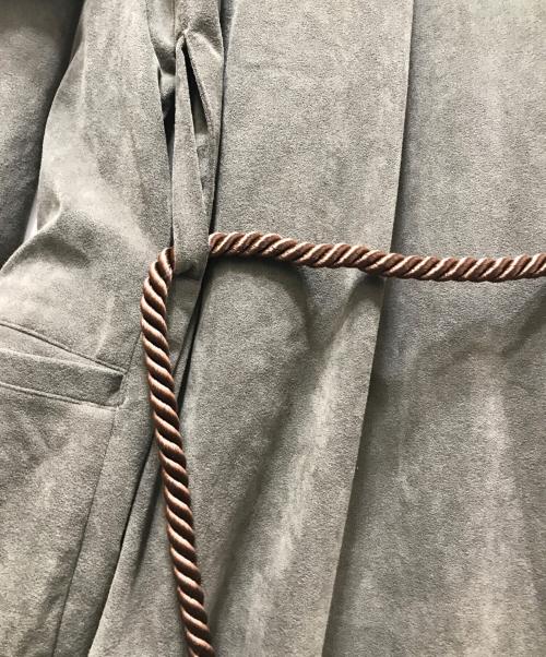 Edwina Horl（エドウィナ ホール）Edwina Horl (エドウィナ ホール) NO COLLAR LONG COAT ノーカラーロングコート カーキ サイズ:Mの古着・服飾アイテム