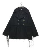 masuエムエーエスユー）の古着「20AW BOHEMIAN COAT（ボヘミアンコート）/ MNFW-CT0302」｜ブラック