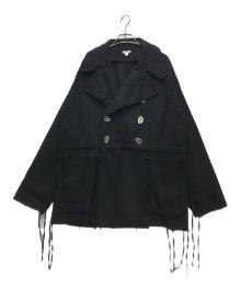 masu（エムエーエスユー）の古着「20AW BOHEMIAN COAT（ボヘミアンコート）/ MNFW-CT0302」｜ブラック