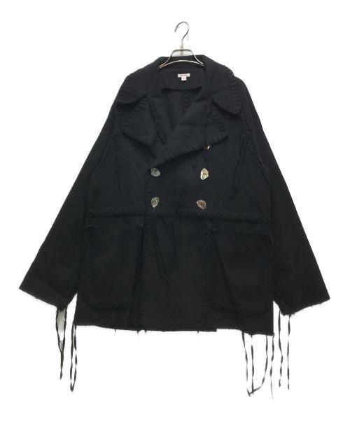 masu（エムエーエスユー）masu (エムエーエスユー) 20AW BOHEMIAN COAT（ボヘミアンコート）/ MNFW-CT0302 ブラック サイズ:46の古着・服飾アイテム
