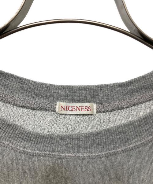 NICENESS（ナイスネス）NICENESS (ナイスネス) SHANKER スウェットTee グレー サイズ:Lの古着・服飾アイテム