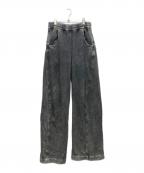 Omar Afridiオマールアフリディ）の古着「SHABBY TWISTED LOUNGE PANTS」｜グレー