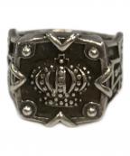 JUSTIN DAVISジャスティンデイビス）の古着「王冠リング」｜シルバー