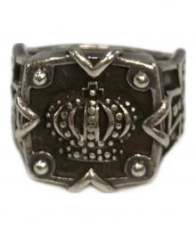 JUSTIN DAVIS（ジャスティンデイビス）の古着「王冠リング」｜シルバー