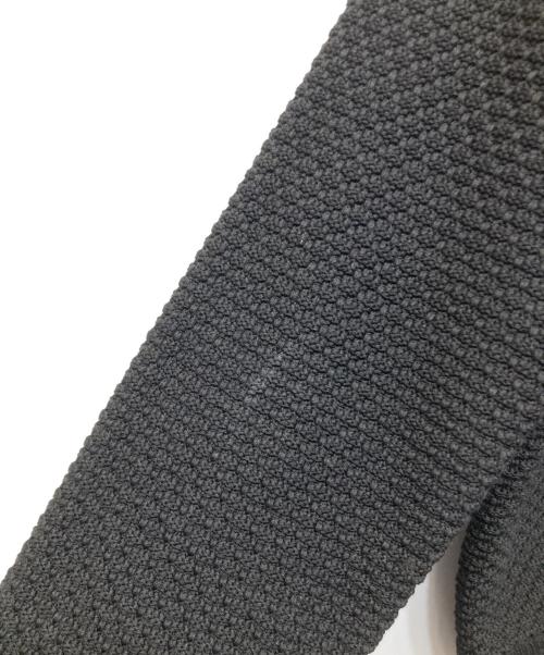 anuans（アニュアンス）anuans (アニュアンス) ノーカラーニットジャケット ブラック サイズ:Ｍの古着・服飾アイテム