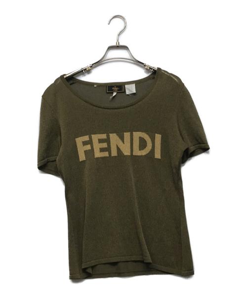 FENDI（フェンディ）FENDI (フェンディ) サマーニット ブラウン サイズ:42の古着・服飾アイテム