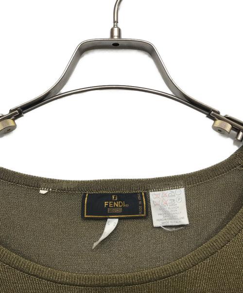 FENDI（フェンディ）FENDI (フェンディ) サマーニット ブラウン サイズ:42の古着・服飾アイテム