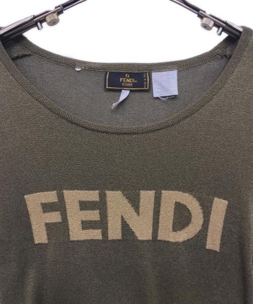 FENDI（フェンディ）FENDI (フェンディ) サマーニット ブラウン サイズ:42の古着・服飾アイテム