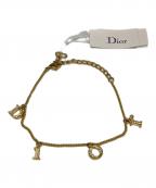 Christian Diorクリスチャン ディオール）の古着「ロゴチャームブレスレット」｜ゴールド