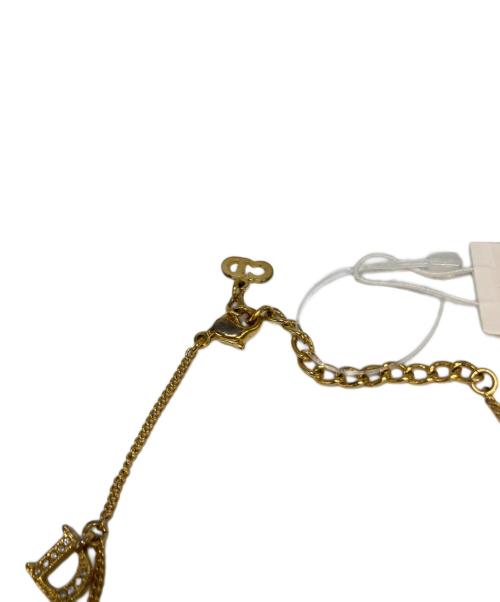 Christian Dior（クリスチャン ディオール）Christian Dior (クリスチャン ディオール) ロゴチャームブレスレット ゴールドの古着・服飾アイテム