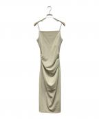 TODAYFULトゥデイフル）の古着「Drape Camisole Dress」｜ベージュ