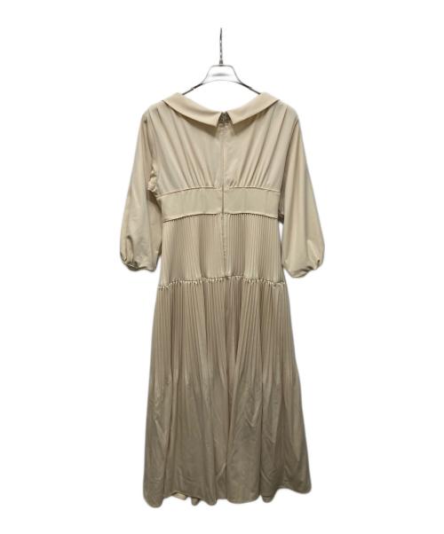 HER LIP TO（ハーリップトゥ）HER LIP TO (ハーリップトゥ) Pleated Open Shirt Dress ベージュ サイズ:Mの古着・服飾アイテム
