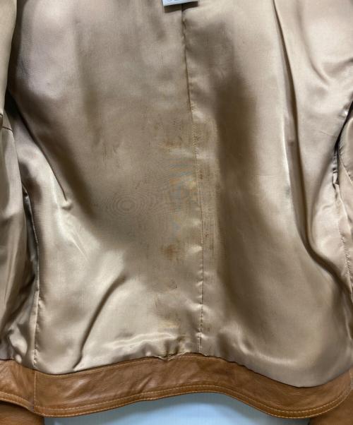 COACH（コーチ）COACH (コーチ) シングルライダースジャケット ブラウン サイズ:SIZE 2の古着・服飾アイテム