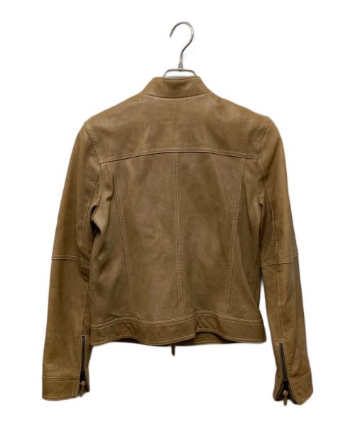 COACH（コーチ）COACH (コーチ) マルチポケットレザージャケット ブラウン サイズ:Sの古着・服飾アイテム