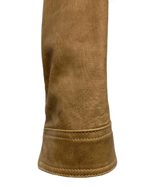 COACH（コーチ）COACH (コーチ) マルチポケットレザージャケット ブラウン サイズ:Sの古着・服飾アイテム