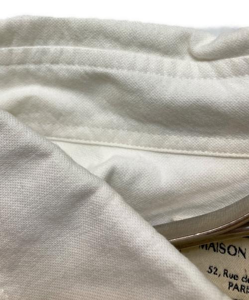 maison kitsune（メゾンキツネ）MAISON KITSUNE (メゾンキツネ) フォックスヘッドシャツ ホワイト サイズ:41の古着・服飾アイテム