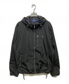 POLO RALPH LAURENポロ・ラルフローレン）の古着「マウンテンパーカー　フーデットナイロンジャケット」｜ブラック