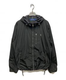 POLO RALPH LAUREN（ポロ・ラルフローレン）の古着「マウンテンパーカー　フーデットナイロンジャケット」｜ブラック